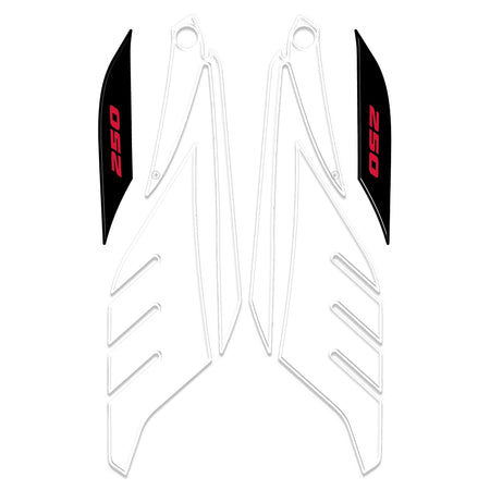 Adesivi gel 3D protezioni boomerang compatibili con Yamaha Xmax 250 2014-2016