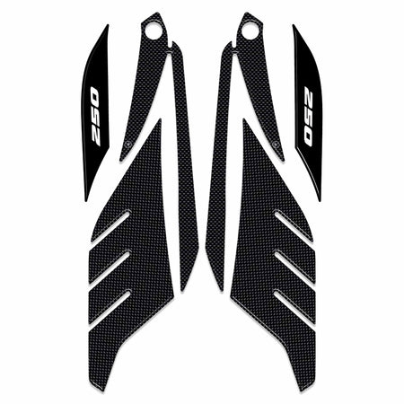 Adesivi gel 3D protezioni boomerang compatibili con Yamaha Xmax 250 2014-2016
