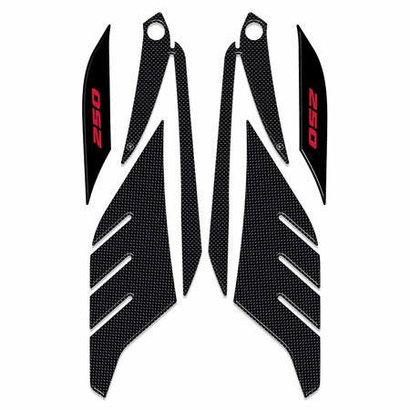 Adesivi gel 3D protezioni boomerang compatibili con Yamaha Xmax 250 2014-2016