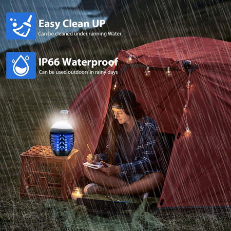Lampada antizanzare campeggio per esterni con batteria ricaricabile USB 2 in 1