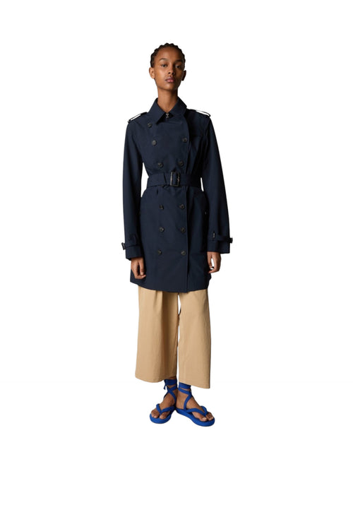 SAVE THE DUCK Trench Donna d43090w-blu AUDREY da donna