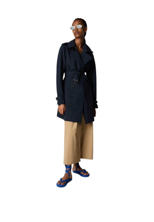 SAVE THE DUCK Trench Donna d43090w-blu AUDREY da donna