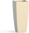 Vaso Quadro 'Stilo' Cm 33 X 33 X H 70 - 15 Lt. Avorio
