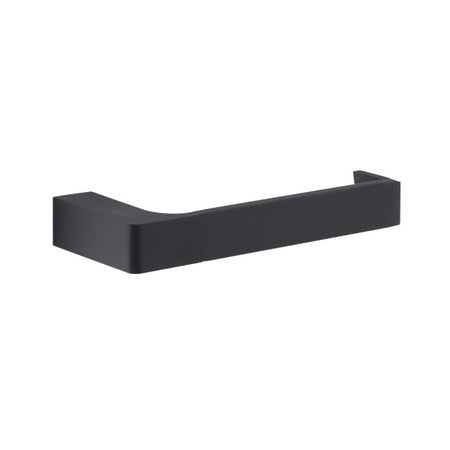 Porta Rotolo Da Parete In Ottone Nero Opaco Modello Pirenei - Dim. Cm (Lxpxh): 16,6×6,6×2,6 - Nero Opaco - Gdy