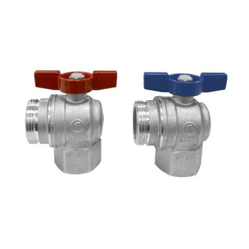 Coppia Valvole Di Intercettazione A Gomito Per Collettore Di Distribuzione - Ø11/4X1 - Vil