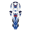 KIT ADESIVI-STICKERS in RESINA 3D BLU PROTEZIONE SERBATOIO GSX-R per MOTO GSXR