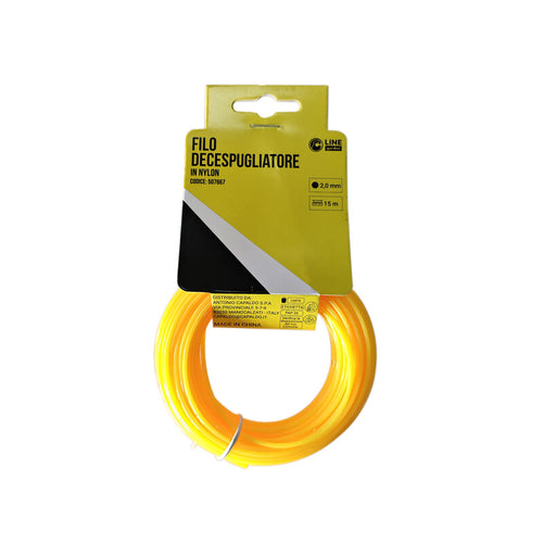 C Filo Decespugliatore Tondo Yellow-R Mm2.0X15Mt- 1,0 Pz