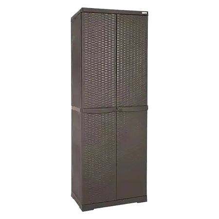 Armadio Alto 'Rattan Wenge' Cm 65X P 45X H 178 - Trioplast