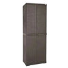 Armadio Portascope 'Rattan Wenge' Cm L 65X P 45X H 178 - Trioplast