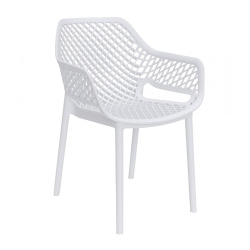 Sedia In Polipropilene 'Aria Armchair' Bianco - Bica