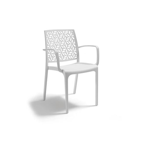 Sedia In Polipropilene 'Ninfa Armchair' Bianco - Bica