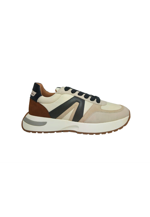 ALEXANDER SMITH Scarpe Uomo Alexander Smith Sneakers Hyde Man, White Grey Cognac da uomo