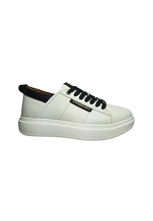 ALEXANDER SMITH Scarpe Uomo Alexander Smith Sneakers Eco-Wembley, White-Black da uomo
