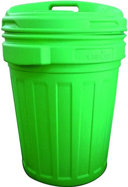 Bidone Con Coperchio A Vite Lt.70 Lt.70 Colore Verde, Cm.50X68H.