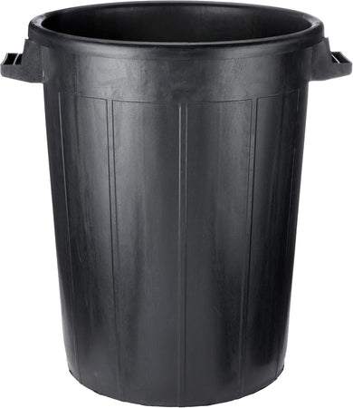 Bidone Immondizia Sovrapponibile Lt 120 - Ø 53 X H 79 Cm - Nero - Ics