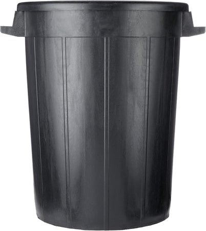 Bidone Immondizia Sovrapponibile Lt 120 - Ø 53 X H 79 Cm - Nero - Ics