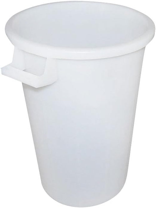 Bidone Immondizia Sovrapponibile Lt 50 - Ø 41 X H 49 Cm - Bianco - Ics