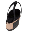V 73 Borsa a spalla Donna Shopping CAT Naturale Nero da donna