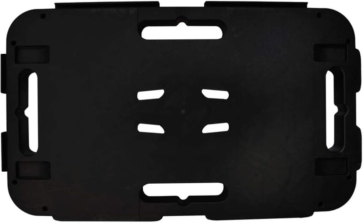 Carrello Pedana Pianale Con Ruote 48X29Xh12.5 Cm Portata 300 Kg Nero Dolly