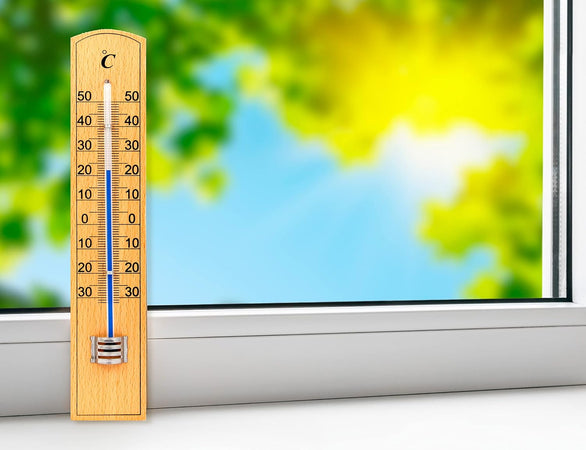 Termometro Therm30 Velamp - Legno -30/+50°C Cm 3,4X20,0- 4 Pezzi