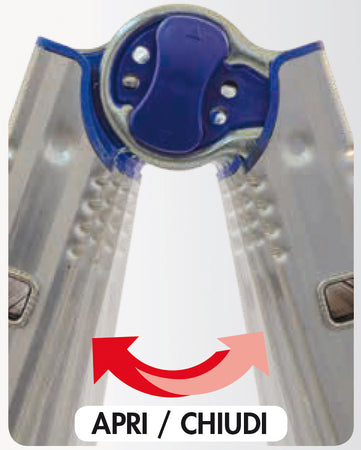 Facal Scala Telescopica In Alluminio Brikoblu Gradini Nâ°6+6 H Max Cm. 570