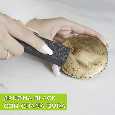 Spugna Bogox Black Elimina Incrostazioni Su Prodotti Domestici In Acciao/Ottone/Ferro - Black - Ottone/Acciaio/Ferro - Box