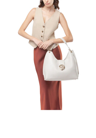 V 73 Borsa a spalla Donna Federica Off white da donna