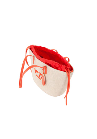 V 73 Borsa a spalla Donna Inge Off White Corallo da donna