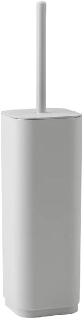 Porta Scopino Wc Da Appoggio In Resine Termoplastiche Riciclate Modello Ekopla' - Dim. Cm (Lxpxh): 9X9X38,8 - Bianco Opaco - Gdy