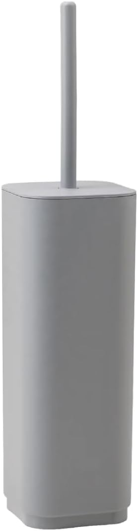 Porta Scopino Wc Da Appoggio In Resine Termoplastiche Riciclate Modello Ekopla' - Dim. Cm (Lxpxh): 9X9X38,8 - Grigio - Gdy