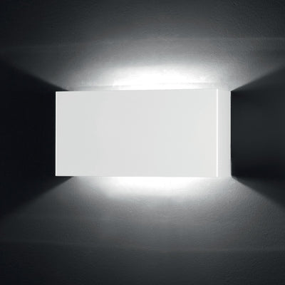 Applique moderno Illuminando LEI LEIPE27 E27 LED lampada parete metallo biemissione rettangolare interni 24CM