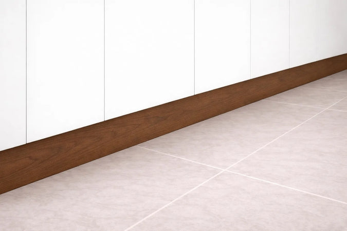Zoccolatura per cucina in PVC di Colore Noce Scuro
