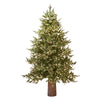 Albero di Natale Pino Luxury con LED integrati, in PE Effetto Real Touch