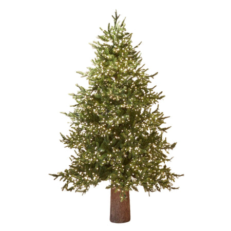 Albero di Natale "Pino Luxury" con LED integrati, in PE Effetto Real Touch