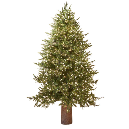 Albero di Natale "Pino Luxury" con LED integrati, in PE Effetto Real Touch