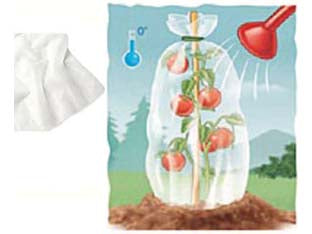 Telo Tessuto Tnt Cappuccio Protettivo Sacco Bianco Gr.30- - Ø Cm.100X120H. Peso Gr.30/Mq Conf. Da 3 Pz. - 6 Pezzi T-Rex