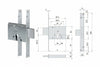 Serratura Da Infilare A Cilindro 56013- - Mm.70 (56013700) - 1 Pezzi Cisa