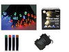 Luci 120 Led Multicolor A Batteria Per Interno Con Gioco Luci- - Mt.0,3 + 11,9 - 1 Pezzi