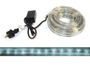 Tubo Luminoso 216 Led 3Vie Bianco Freddo Uso Int.Est.C/Gioco Luci Mt10- - Mt.1 + 9 - 24 Led/Mt. - 1 Pezzi