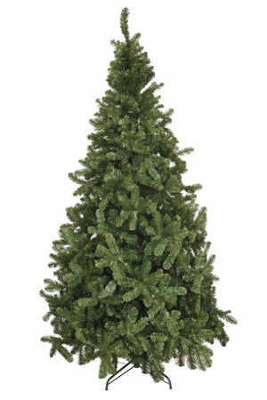 Albero Di Natale Pino Verde- - Cm.120H. Con 202 Rami, Base In Metallo - 1 Pezzi