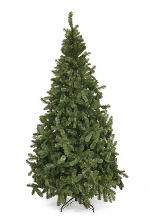 Albero Di Natale Pino Verde- - Cm.180H. Con 615 Rami, Base In Metallo - 1 Pezzi