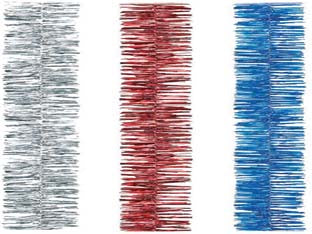 Fili Addobbo Semplici- - Colore Rosso - 6 Pezzi