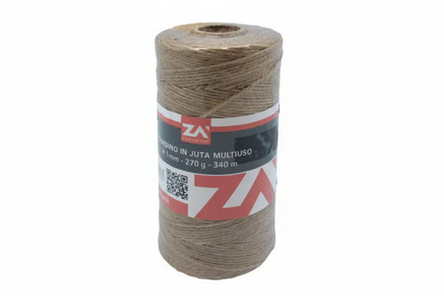 Spago Yuta Naturale- - Ø Mm.1 X Mt.340 - 4 Pezzi