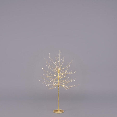 Albero luminoso "Faggio" tronco lungo rami a microled luce calda da interno ed esterno