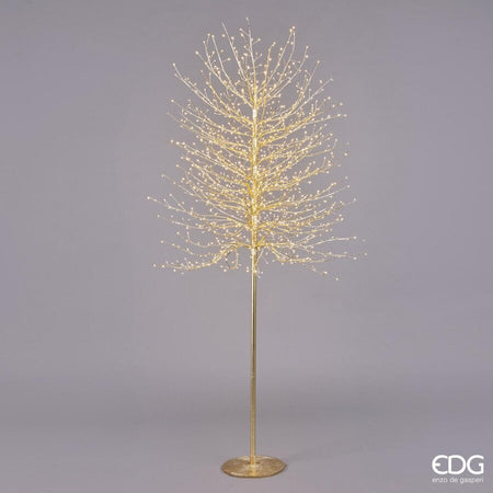 Albero luminoso "Faggio" tronco lungo rami a microled luce calda da interno ed esterno