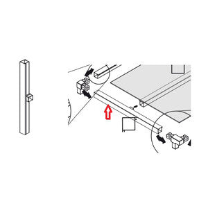 R Profilo Piccolo X Base Kit Coprilavatrice Resina- 1,0 Pz