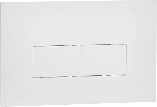Placca 2 Tasti Modello Eco Linea Bianca Pucciplast Srl