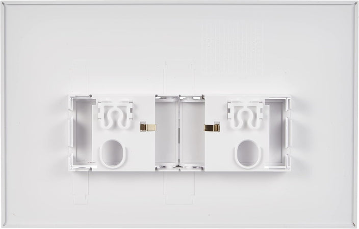 Placca Per Cassetta Incasso Pucci Eco 2 Pulsanti Linea Mod.2014- Bianca- Pucci- Pezzi 1