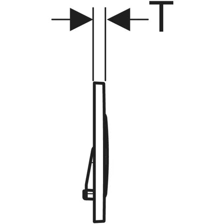 Placca Di Comando Sigma20 Doppio Tasto Acciao Inox Geberit