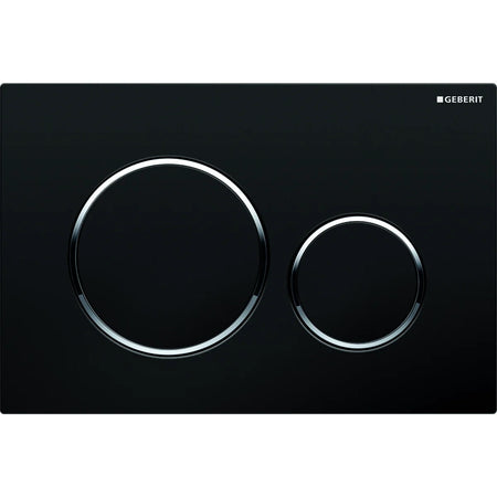 Placca Di Comando Sigma20 Doppio Tasto Neracromo Geberit